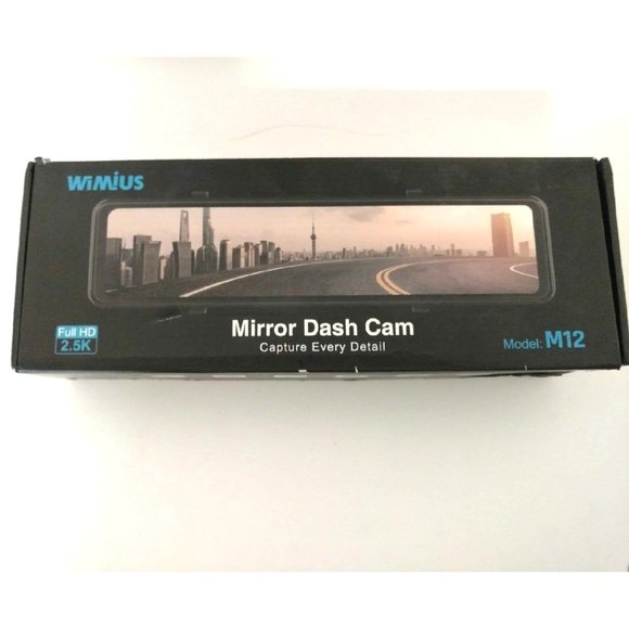 WIMIUS M12 Mirror Dash Cam for Cars - Picture 2 of 12